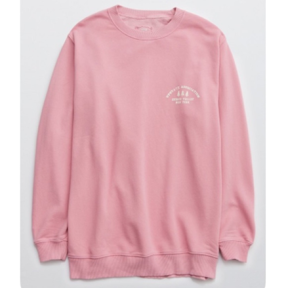 Aerie Pink Crew Neck Sweatshirt